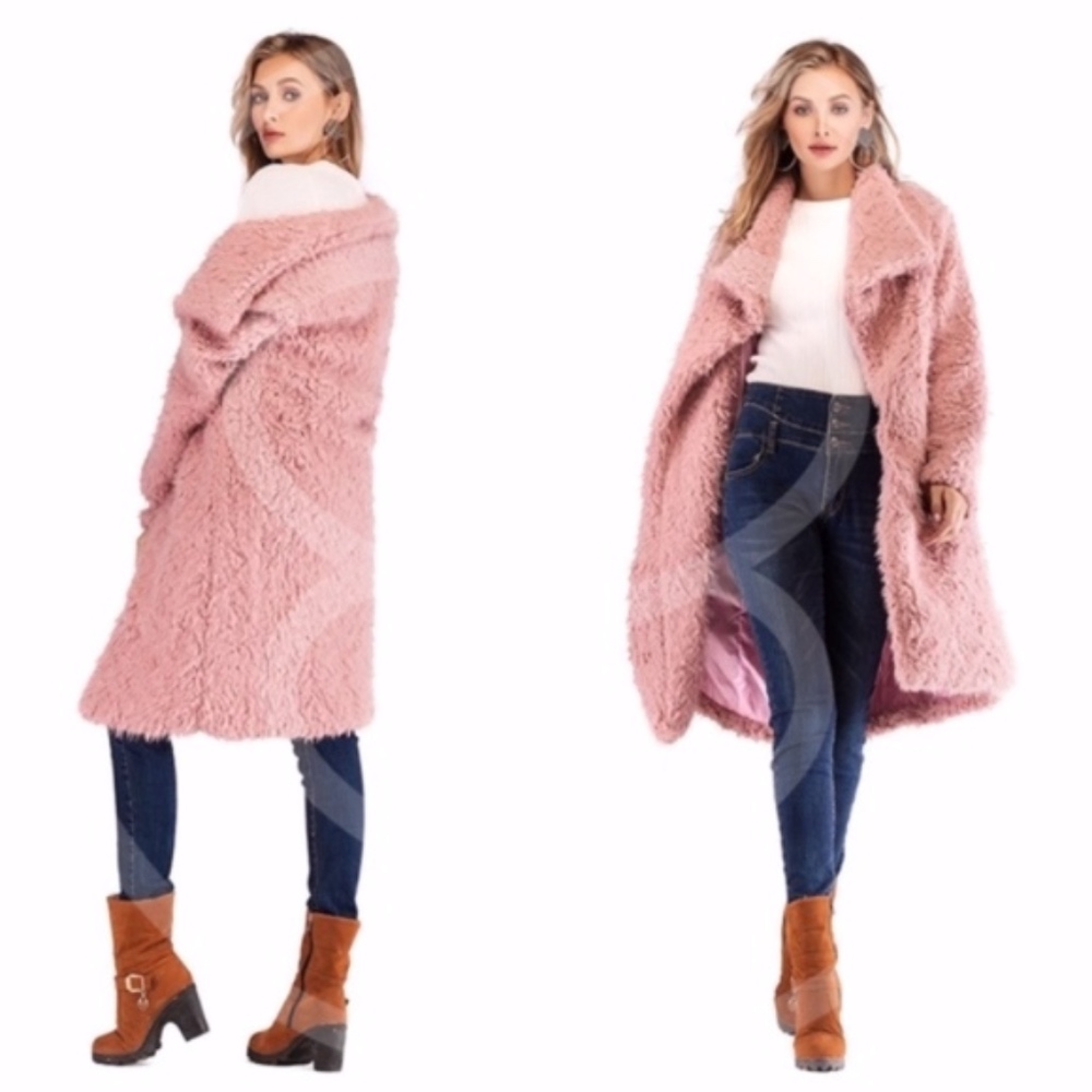 GABBY Softest Vegan Fur Long Coat - Picture 3 of 3